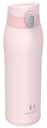 Super Sparrow Botella Agua Acero Inoxidable - Botella Termica - 750ml - Termo Sin BPA, Botellas Niños - Incluye 2 Tapas con Pajita y Tapa Deportiva