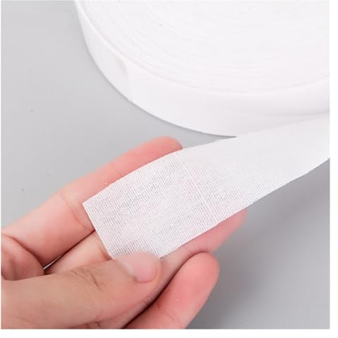 SXZBTWIJ Saum-Band 10 Meter einseitig klebendes Saumband for Aufbügeln von Kleidung, Nähen, Umschlagsaum, Vliesstoff-Futter, Breite 3,3 cm BüGelsaumband (Color : 1)