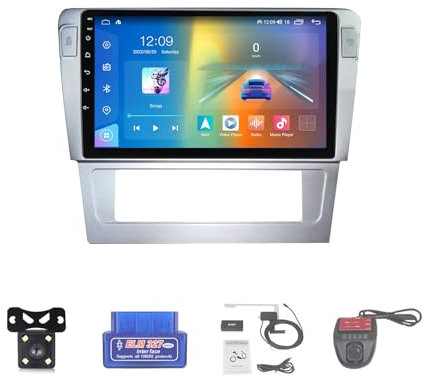 For Volkswagen Passat B7 Car Stereo 2 Din Wireless Carplay Android Auto 9 Full IPS Touchsreen HD Live Rearview/BT 5.0/WIFI/4G SIM/DVR/GPS/SWC/OBD 2/FM AM Radio RDS DAB+DSP(Size:M600S)
