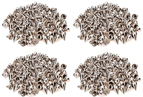 VENOAL 200 x Metall Niet Schraube Stifte Stiftschraube Leder Stoff Fuer DIY Fuer Goth Punk Stil