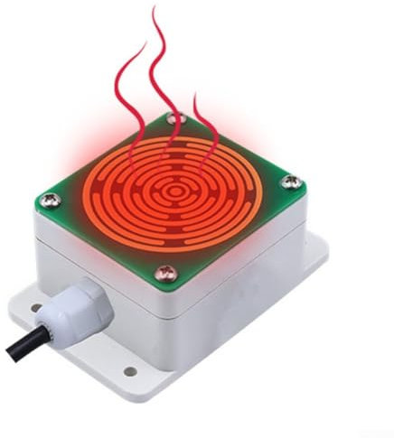 EpheyFIF Regen- und Schneesensor-Sender, Wettererkennung, Heizung RS485, qualitativer Regen- und Schneesensor-Sender, lange Lebensdauer der Elektroden, RS485-Konnektivität (C)