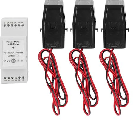Pince de Fixation pour Compteur d'énergie Intelligent Wifi, Pince de Compteur d'électricité, Convertisseur PV 90-250Vac, Pince de Mesure, Transformateur, Wattmètre, Compteur