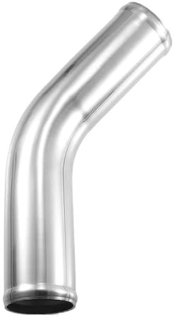 Lufteinlass Ansaugschlauch Außendurchmesser 34–102 Mm Länge 20 Zoll 300 Mm 500 Mm Aluminiumlegierung Ladeluftkühlerrohr Gerades 45-Grad-Luftansaugrohr Für Autos Auto Luft Einlass(45 Deg-60mm-300mm)