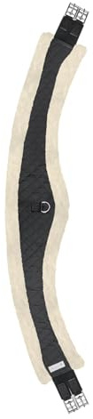 WALDHAUSEN Mond Langgurt mit Teddyfell, schwarz/Natur, 115 cm