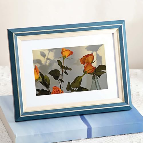 marysgift 6x8 Photo Frame Picture Frames for Desktop Decor Family Friends Gifts Portrait & Landscape (Blue A,8)