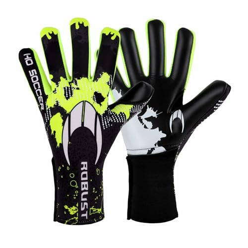 HO Soccer Robust Lime Gants de Gardien de But Unisexe pour Enfants, Vert Citron, 5