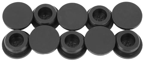 10pcs Bouchons en Caoutchouc pour Trous Ronds, 26mm Bouchons Silicone Forme T Couvertures Étanchéité Flexibles Étanches pour Bouteilles Tuyaux Débordements D'Évier Baignoire Jets