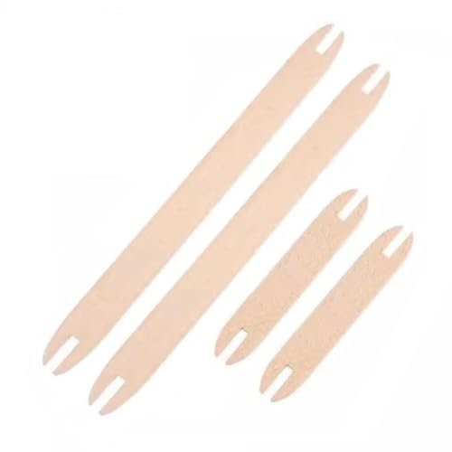 TMTGTS Schiffchen weben 4 Stück webschiffchen Holz holzwebschiffchen Shuttle strickmaschinen zubehör Weaving Tool Shuttles Handwebstuhl Shuttles für Mützen Handschuhen Socken Schals