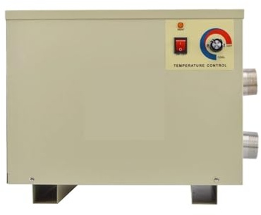 TRDEWR Heizungssystem Poolheizung Schwimmwärmepumpe 24 KW 380 V Elektrischer Pool-Warmwasserbereiter for Schwimmbäder Schnelles Heizen