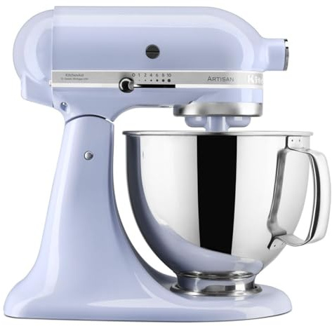 KitchenAid Artisan Küchenmaschine 4,7L Lavendel | Knetet Brotteig, rührt Kuchen und schlägt Sahne; ikonisches Design mit langlebigem Zinkdruckguss-Gehäuse für Generationen