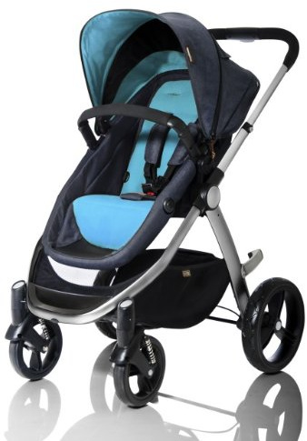 Mountain Buggy Cosmopolitan Stroller with Rain Cover (Turquoise)