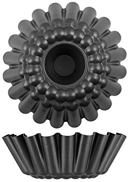 Vespa Stampo Forma Margherita Baba' in Alluminio Antiaderente Diametro cm.32, Acciaio, Nero, 32 cm