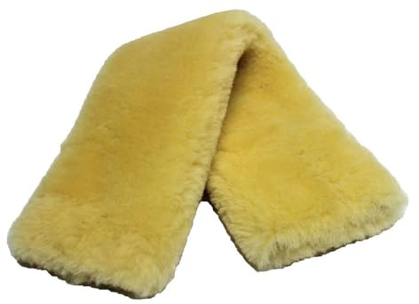 Förster-Fellnest Echt Lammfell Gurtschoner, Bauchgurtschoner, rundum echtes Fell für Ihren Sattelgurt in vielen Längen bei einem Durchlass von 12 cm