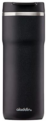Aladdin Barista Java Thermavac Leak-Lock Edelstahl Thermobecher 0.47L Lava Black - Auslaufsicherer Becher - Kaffeebecher To Go Thermo - Hält 4 Stunden Heiß - BPA-Frei - Spülmaschinenfest
