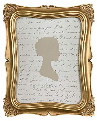 Sunlit Vintage Picture Frame 8x10 Inch, Luxury Antique Photo Frames with Glass Front, Photo Display, Tabletop Wall Hanging, Gold