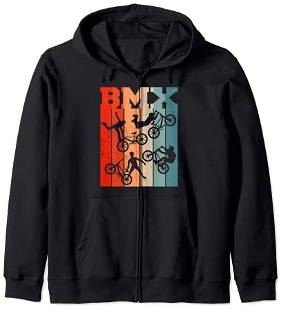 BMX Rad Fahrer BMX Bike Fahrrad Freestyle race BMX Kapuzenjacke