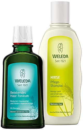 WELEDA Bio Rosmarin Haartonikum - Naturkosmetik Haarwasser Tonikum mit Rosmarinöl hilft bei dünner werdendem Haar. Natürliche Haarpflege kräftigt & bewahrt eine gesunde Kopfhaut (vegan / 100ml)