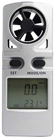 XIXIDIAN Anemometro Digitale palmare Digitale, misuratore del misuratore di velocità del Vento/misuratore di Portata d'Aria, per misurare la velocità del Vento, la Temperatura, l'ideale per Il Winds