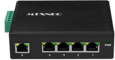 POE Switch 5 ports Gigabit Industrial DIN-Rail 30 W / Port non géré POE Network Switch