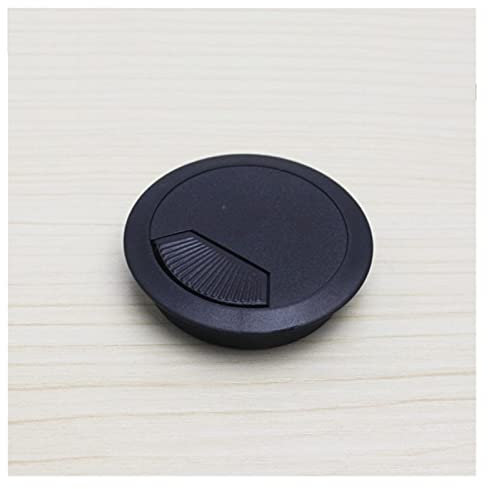 GSXLZ 10pcs / Lot 60mm 53mm 50mm Computertisch Tischgetriebe Kabelanschluss Drahtlochabdeckung Kabeldurchführung 951 (Color : Black, Specification : 60mm)
