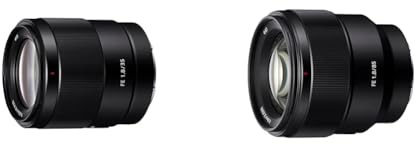 Sony FE 35mm f/1.8 | Vollformat, Fest-Weitwinkel-Objektiv(SEL35F18F) & SEL-85F18 Porträt Objektiv (Festbrennweite, 85 mm, F1.8, Vollformat, für A7, A6000, A5100, A5000 und Nex Serien, E-Mount) schwarz