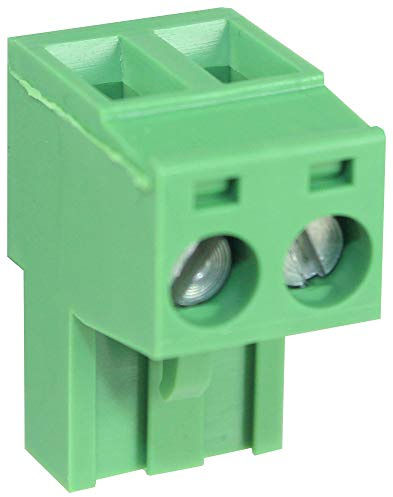 CAMDENBOSS Klemmenblock, steckbar, 2 Pos, 12 AWG, grün, 10 Stück