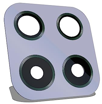 IS-TECK Kompatibel mit Samsung Galaxy A22 4G A225F Ersatz Kamera Glas Linse inkl. Kleber Set (Violet)