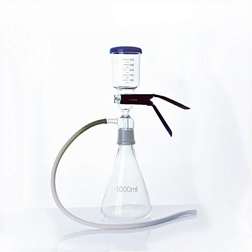 INTCHE Dispositivo de Filtro de Filtro de Vidrio de Vidrio de Vidrio de Vidrio de 1pc de Vidrio con la Taza del Filtro y la Botella de recepción 1000 ml