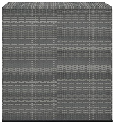 Higsose Baule Giardino Esterno 100x49x103,5 cm Baule Rattan Cassa Da Esterno Giardino Cassapanche Per Esterno Baule Giardino Grande Baule Da Esterni Baule Giardino Contenitore grigio