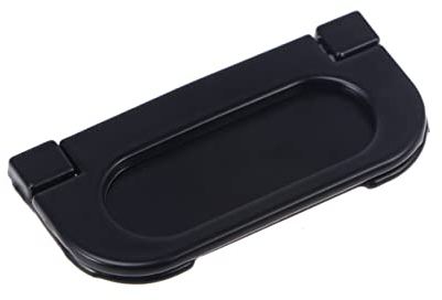 Gadpiparty Türknauf mit Matte Oberfläche aus Aluminiumlegierung Schwarzer Flacher Moderner Langlebig und Stabil für Küchenschränke und Bücherregale