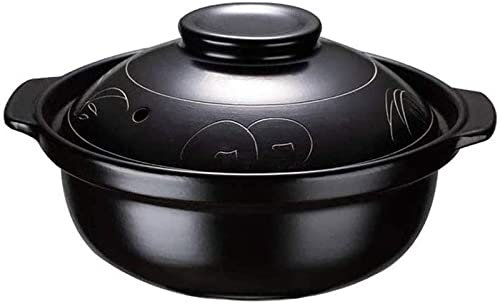 SUNMME Cazuela de cerámica con Doble Oreja, Olla para Leche, Restaurante, Cocina, hogar, Olla para Sopa, vaporera (tamaño: 4,3 l) (Onecolor 5l)