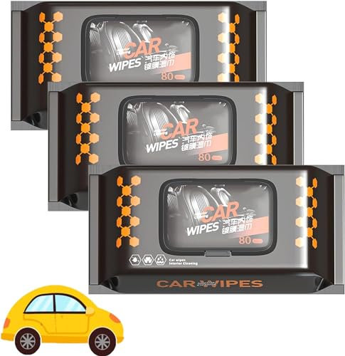 Lingettes de nettoyage et de polissage intérieur de voiture 80 unités/sac lingettes de voiture nettoyage intérieur lingettes de nettoyage de voiture polyvalentes