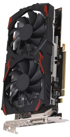 Grafikkarte 8Gb, Tbest Rx 580 8Gb 256Bit, niedlichere Gaming-Graphics-Karte, leise Plug-and-Play-Karte ohne Fan, Desktop-Pcs 580 8G D5, Grafikkarte RX 580, Cutergrafik Card