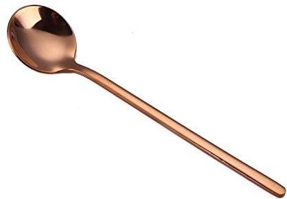 HPTHLY Tablespoons Round Shape Ice Cream Spoons Ice Teaspoons Stainless Steel Spoon Mini Watermelon Spoon Home Coffee Mixing Spoon 13cm Length Serving Spoon