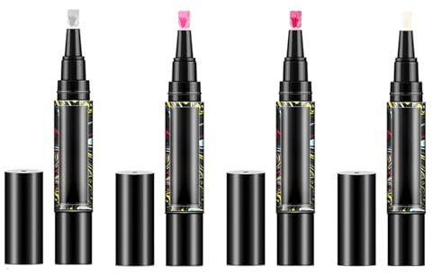 Stylos Polishey Nails - 4X Gel Laque Pour Manucure | Vernis À Ongles Gel En Une Étape À Séchage Rapide, Vernis Gel À Ongles De Manucure À Séchage Rapide Longue Durée De 5ml Pour Salon De Maison Débuta