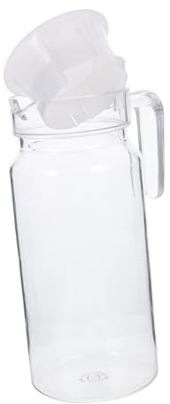 Cabilock Transparent Water Pitcher for Juices and Drinks Beverage Serving Jug for Parties Bbqs and Picnics and Convenient Cold Water Container