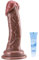 Consolador Realista Grueso Grande para la Estimulación del Punto G con Curva Especial Consoladores de Silicona de 22 cm con Fuerte Ventosa Consolador Consoladores Realistas Juguete Sexual para Mujeres