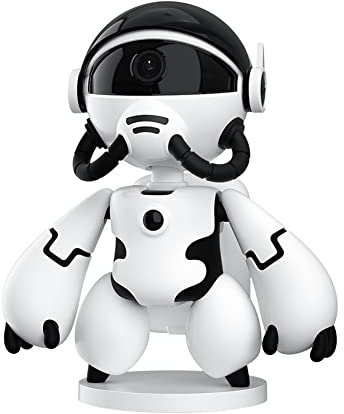 NONDK 1080P Astronaut Robot Webcam IP Wifi Wireless Baby Security Camera with Night Vision Noise Reduction(White)