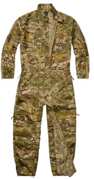 Brandit Flight Suit Tuta di Sicurezza da Lavoro, Mimetico tattico, S Uomo