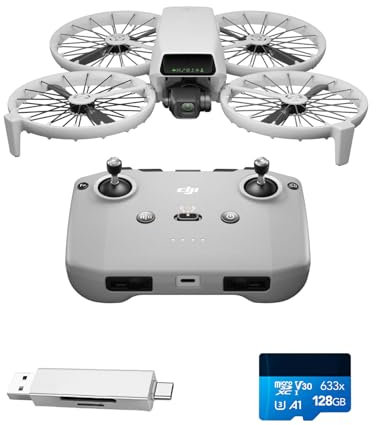 DJI Flip Bundle, Drone con Fotocamera UHD 4K, Pesa Meno di 249g, Stabilizzatore a 3 Assi, Trasmissione Video da 13 km, Decollo Dalla Mano, Ritorno Automatico, 31 Minuti di Autonomia, Volo Intelligente