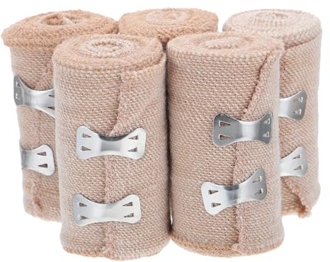 GOOHOCHY 5PCS Elastic Bandages 7.5CM x 4.5M Self-Adhesive Non-Woven Fabric Wrap for Sports and PET Wound Care Breathable Elasticity for Injuries and First Aid