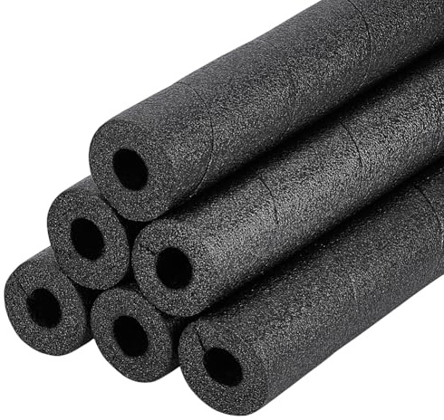 BENECREAT 8 pz Tubo di Schiuma Isolante, Tubo Flessibile Multiuso In Schiuma Nera per Piscine per Fessure e Giunti, Supporto per Stucco per Cemento, 42x4.5cm | Tubo multiuso a serpente da 45 mm, diametro esterno 20 mm, in schiuma per noodles per piscina, per fessure e giunti di