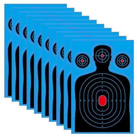 Riaisttd Blancos De Tiro | 10 Piezas Blancos de Salpicadura 46x30 cm - Papel de Disparos de Alta Visibilidad | para Práctica al Aire Libre Competición Entrenamiento Diario Recreación Niños Adultos