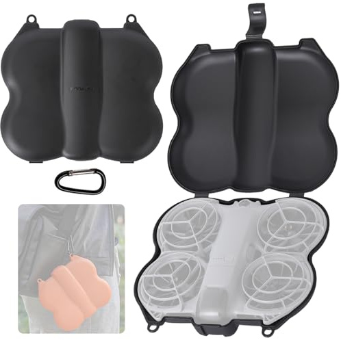 Honbobo Bolsa Plástico para dji Neo 2 Estuche de Transporte Dron Funda Protector Funda de Almacenamiento Drones Accesorios para dji Neo 2, Compacto Portátil Ligero (Blcak)