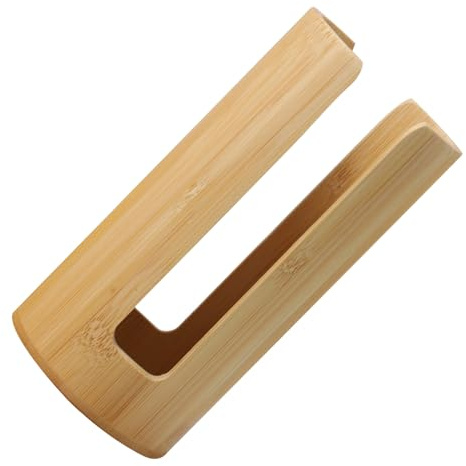 Portabicchieri in Bambù per Bicchieri di Carta, Dispenser da Banco | Organizer Anti-spill, Finitura Bambù Raffinata, Uso in Cucina e Ufficio