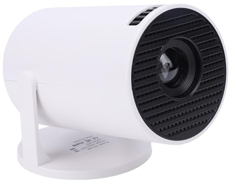 Annadue Projecteur Intelligent Portable, Projecteur Vidéo de Cinéma Maison WiFi, Correction Automatique de la Distorsion Trapézoïdale, Mise au Point Manuelle, Rotation de 240, 15-80