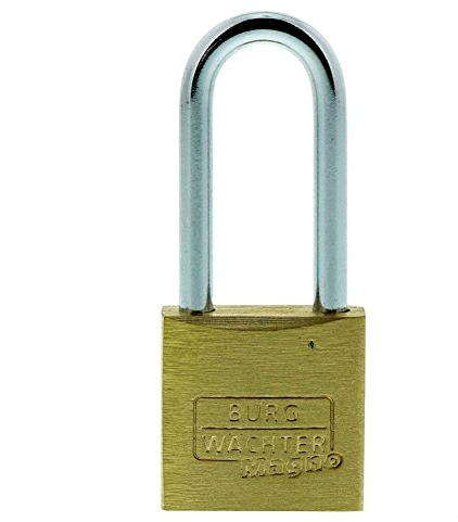 Burg Wächter HB 20 26 Burg Magno 400 E-Lucchetto ad Arco Alto, 20 mm SB, Oro
