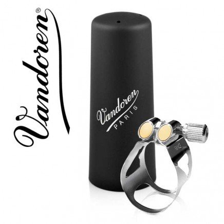 Vandoren Blattschrauben/Blattkappen Alt Klarinette Böhm Optimum Blattschraube, versilbert, Blattkappe Kunststoff