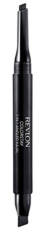 Revlon Pencil Eyeliner, ColorStay 2-in-1 Eye Makeup,Waterproof, Longwearing with Smudge Brush, Angled Kajal Eyeliner, 101 Onyx, 0.01 Oz