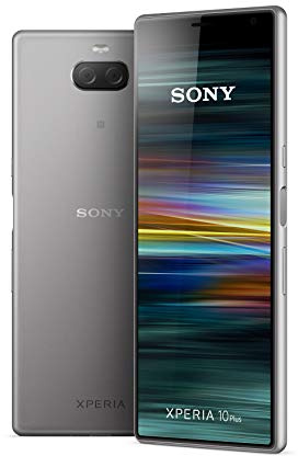 Sony Xperia 10 Plus - Smartphone de 6,5 Full HD+ 21:9 CinemaWide (Octa-Core de 1,8 Ghz, 4 GB de RAM, 64 GB de ROM, cámara dual de 12+8 MP, Android P, Dual Sim), Color Plata [Versión española]
